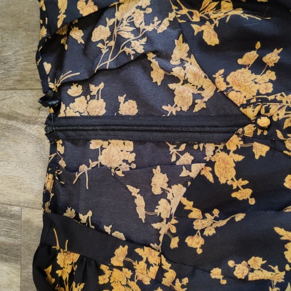 Shein Dress Babydoll Bohemian Ruffle Sweetheart Neckline - Picture 3 of 5